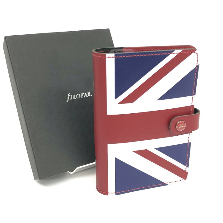 楽天市場】Filofax ファイロファックス 手帳カバー 美品 レッド/ブルー 