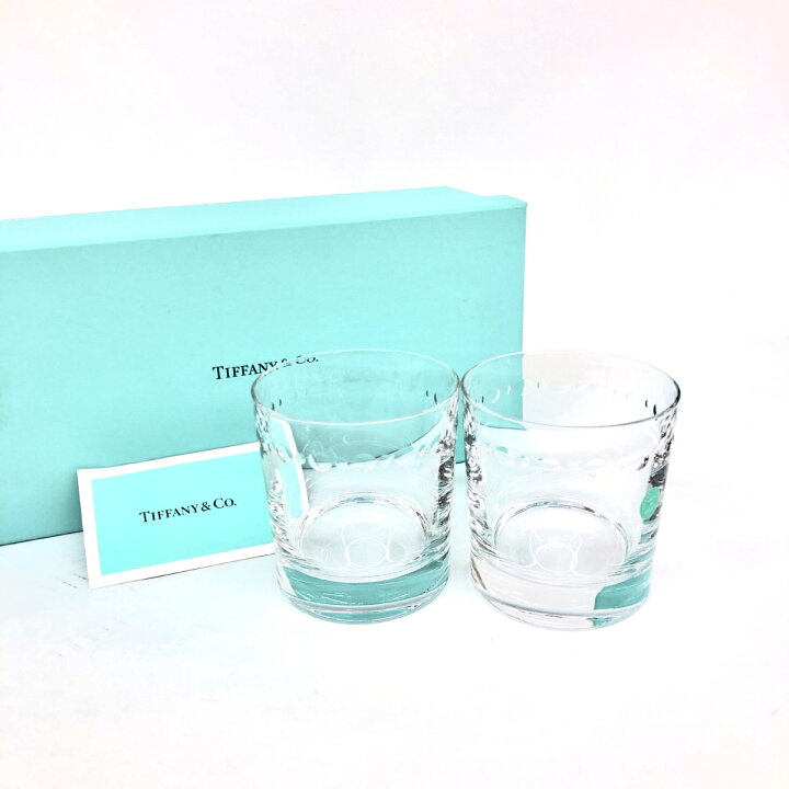 楽天市場】TIFFANY&Co. ティファニー ロックグラス 2客セット 箱付 