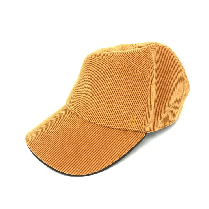 楽天市場】HERMES エルメス キャップ 58cm ブラウン コーデュロイ H 