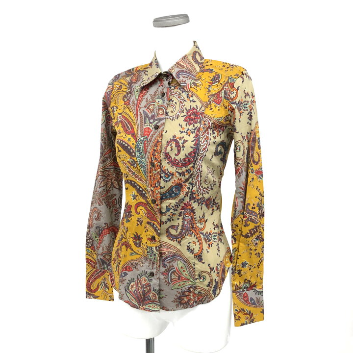 楽天市場】ETRO エトロ 長袖シャツ 良好 サイズ38 マルチカラー  
