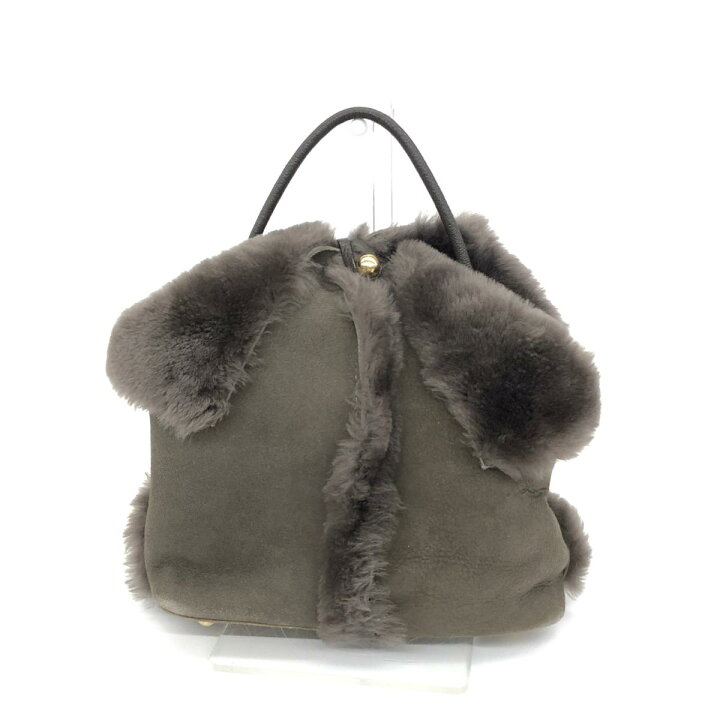 PRTIORポティオールムートンショルダーバッググレー - その他 