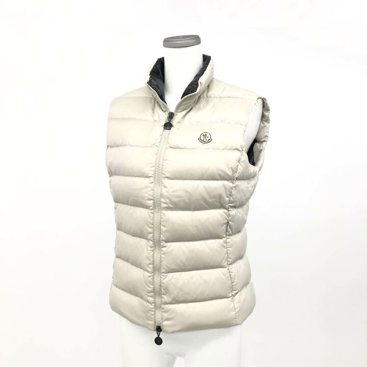 楽天市場】MONCLER モンクレール ダウンベスト サイズ1 オフホワイト  