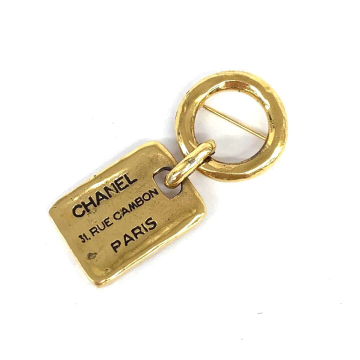 楽天市場】CHANEL シャネル ブローチ ゴールドカラー カンボン 