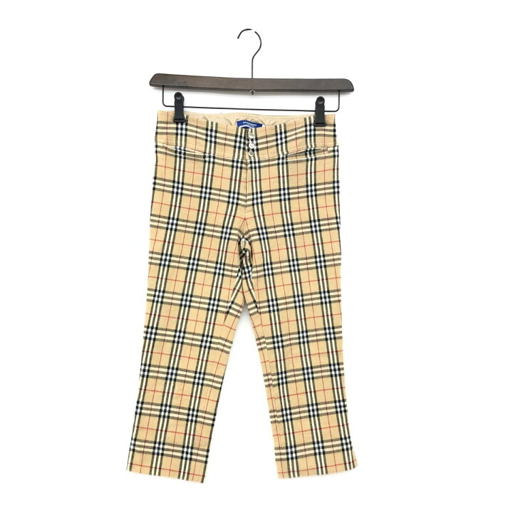 楽天市場】BURBERRY バーバリーブルーレーベル クロップドパンツ 良好  