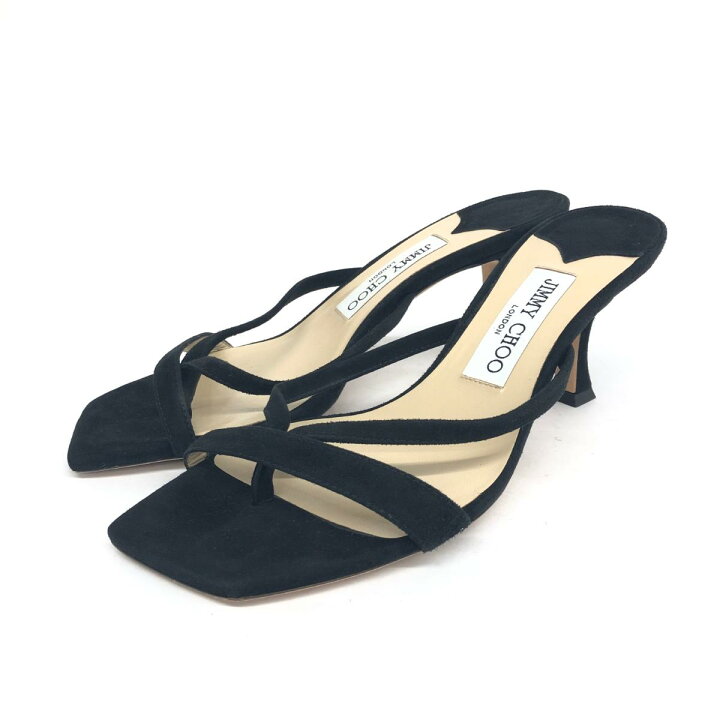 楽天市場】JIMMY CHOO ジミーチュウ サンダル 良好 37 ブラック  