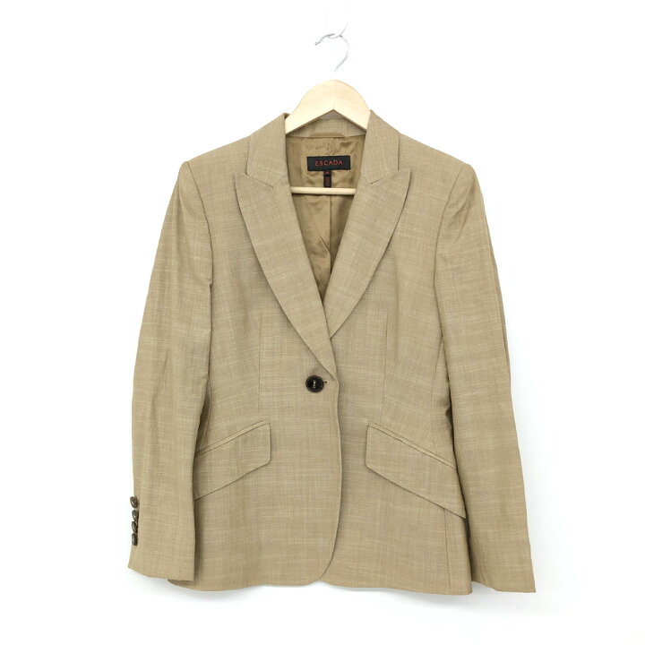 楽天市場】ESCADA エスカーダ ジャケット 良好 サイズ36 ベージュ 