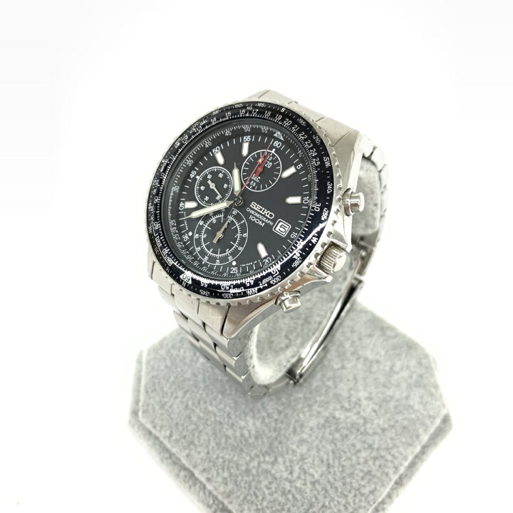 楽天市場】SEIKO セイコー フライトマスター 腕時計 クロノグラフ 7T92 