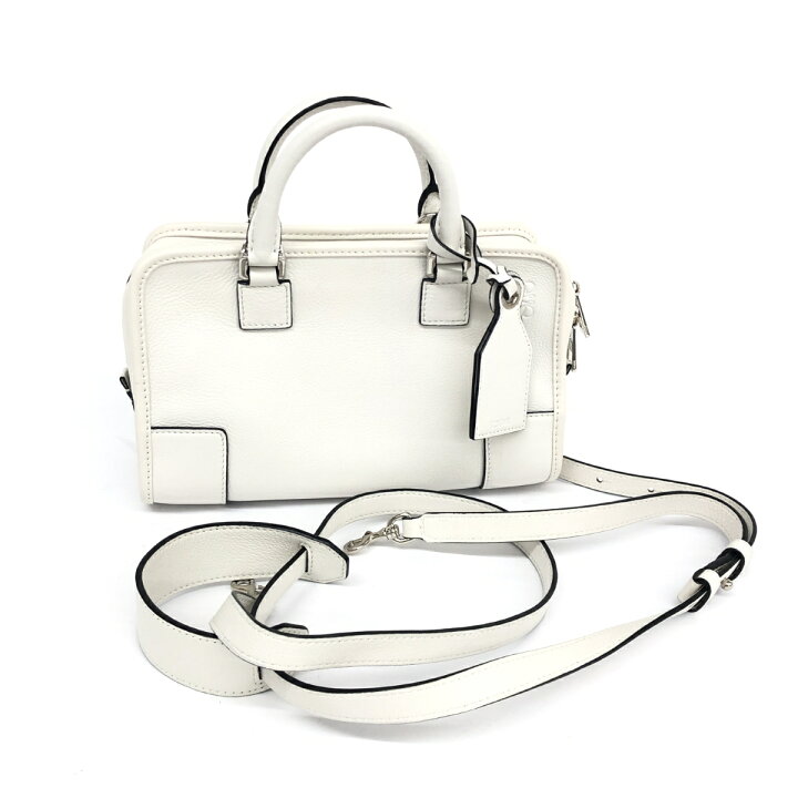 楽天市場】LOEWE ロエベ アマソナ23 2WAYバッグ 良好 ホワイト レザー 