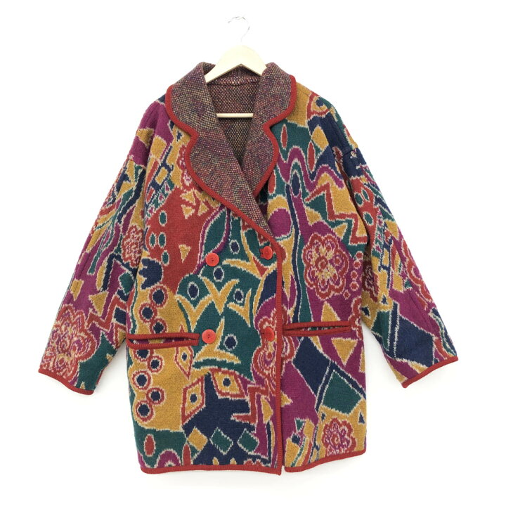 楽天市場】MISSONI ミッソーニ ウールニットコート 良好 マルチカラー 
