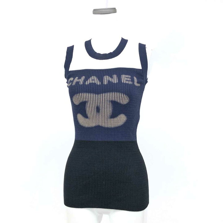 楽天市場】CHANEL シャネル タンクトップ 良好 サイズ34 P40691K02967 