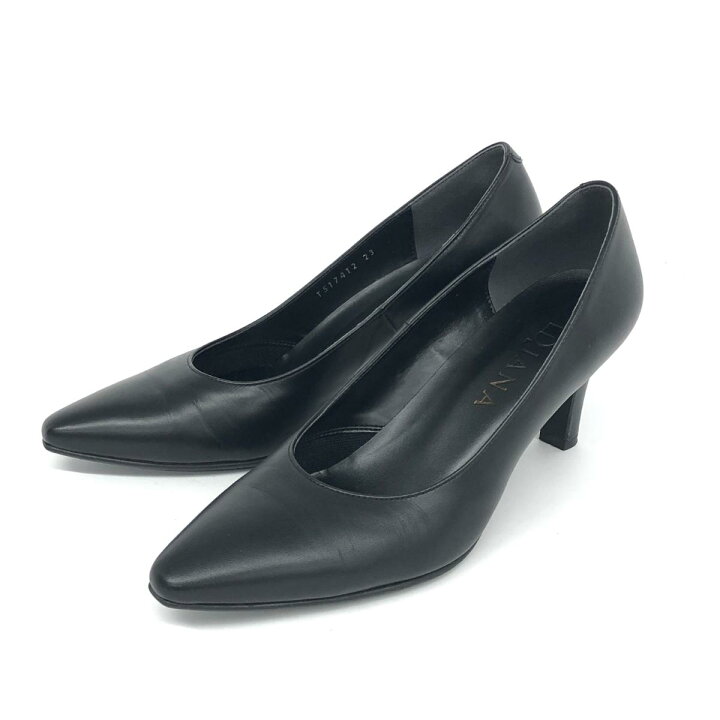 楽天市場】DIANA ダイアナ パンプス 23 マットブラック レザー 