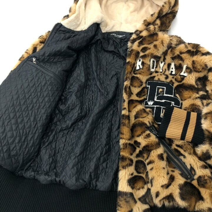 DOLCE&GABBANA ブルゾン（その他） 150 茶x黒(豹柄) 【古着】【中古  