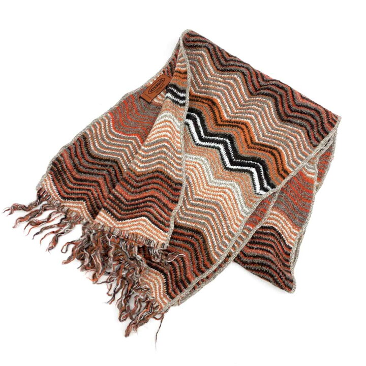 楽天市場】MISSONI ミッソーニ マフラー 良好 オレンジ レディース 