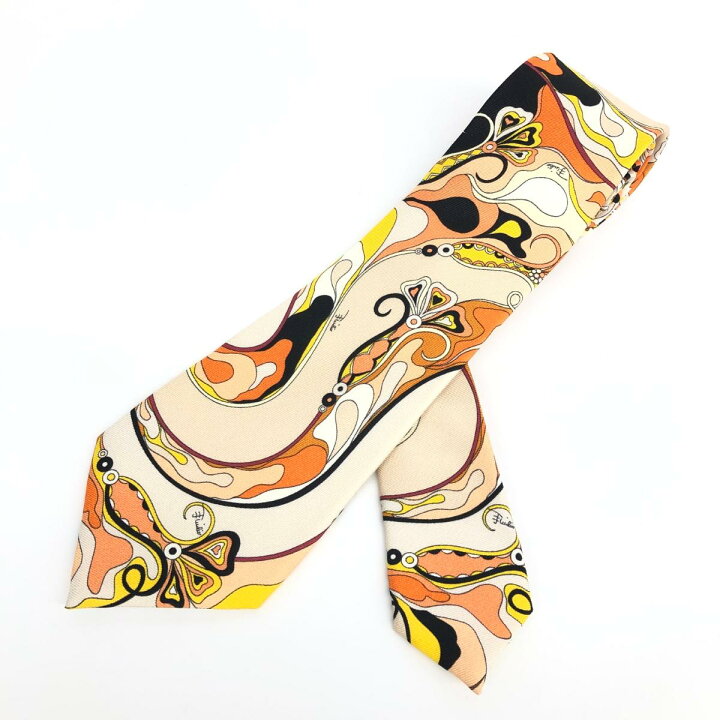 楽天市場】EMILIO PUCCI エミリオプッチ ネクタイ 良好 オレンジ  