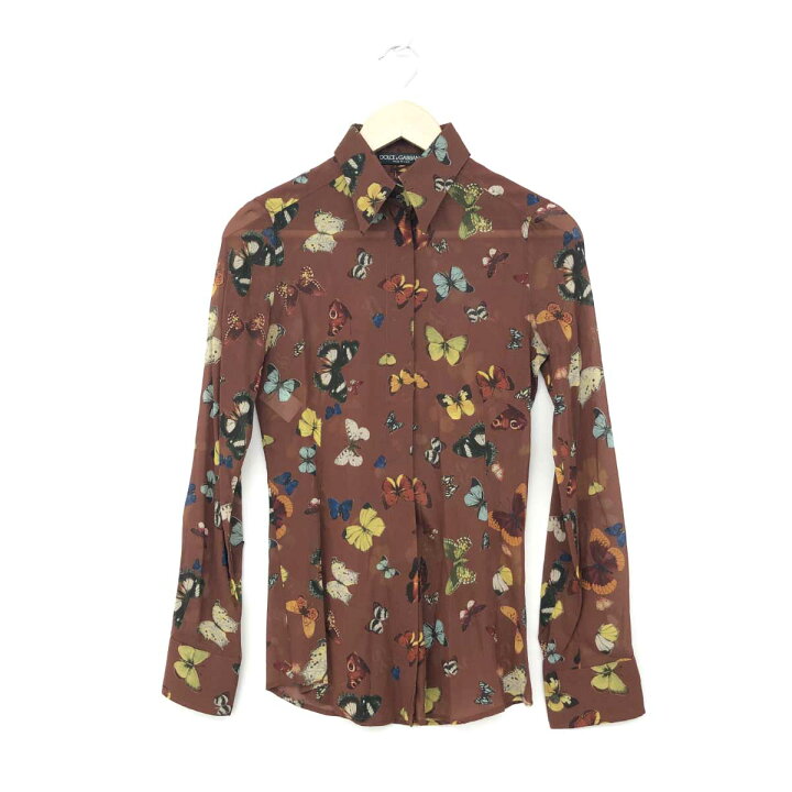 楽天市場】DOLCE&GABBANA ドルチェ&ガッバーナ 長袖シアーシャツ 良好 