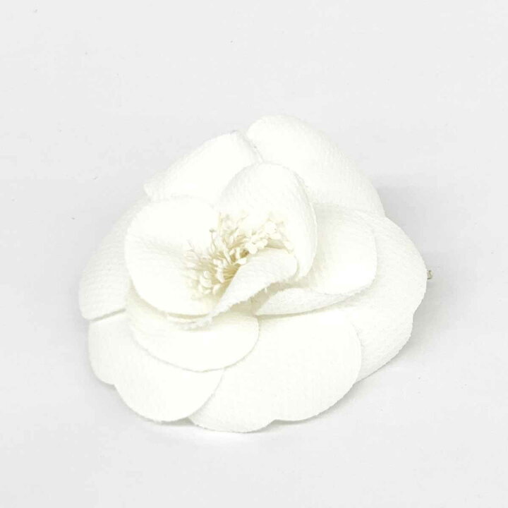 楽天市場】CHANEL シャネル カメリア コサージュ 美品 ホワイト 