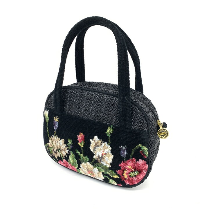 楽天市場】FEILER フェイラー ハンドバッグ 美品 ブラック シェニール  