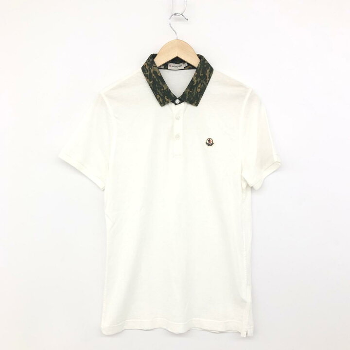 楽天市場】MONCLER モンクレール ポロシャツ 良好 Lサイズ ホワイト 
