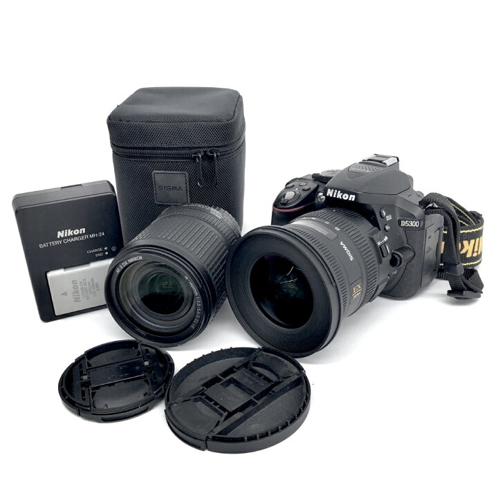 楽天市場】Nikon ニコン 一眼レフカメラ レンズ付 D5300 ブラック  