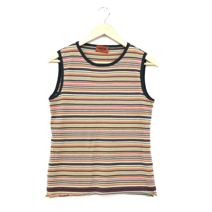 楽天市場】MISSONI ミッソーニ ノースリーブニット マルチカラー 