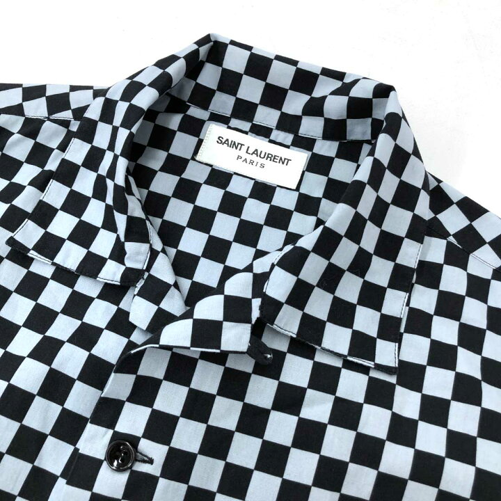 楽天市場】SAINT LAURENT PARIS サンローランパリ 半袖開襟シャツ 良好 