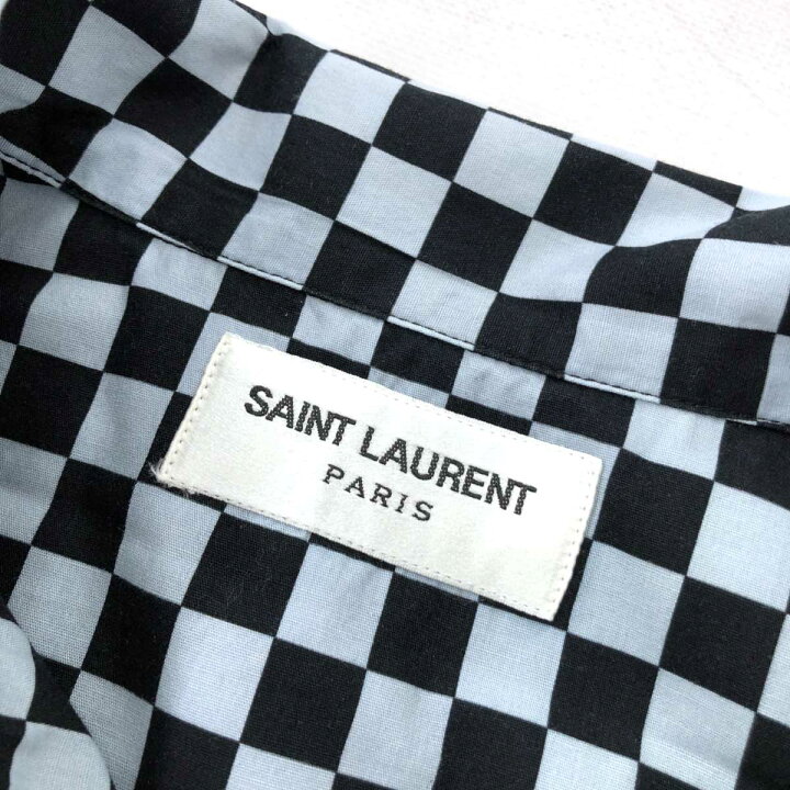 楽天市場】SAINT LAURENT PARIS サンローランパリ 半袖開襟シャツ 良好 