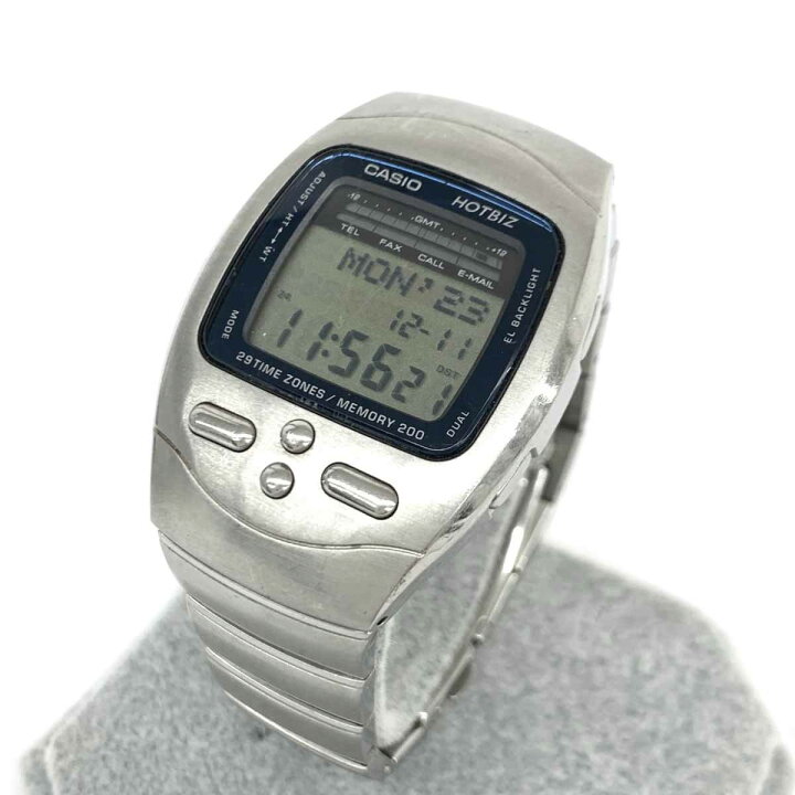 楽天市場】CASIO カシオ HOTBIZ データバンク 腕時計 クオーツ  