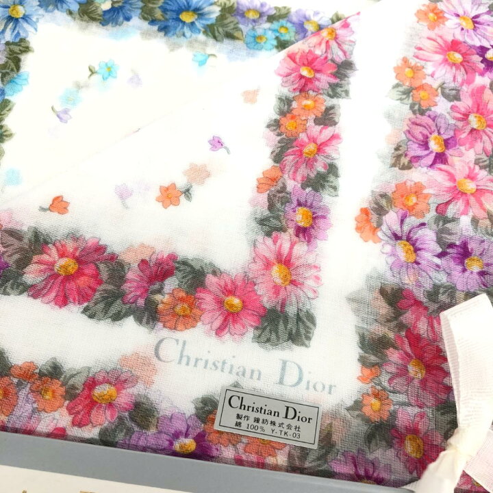 楽天市場】Christian Dior クリスチャンディオール ハンカチ 4枚まとめ 