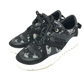 JIMMY CHOO ジミーチュウ スニーカー 36 ブラック レース レディース 靴 シューズ sneakers 【中古】