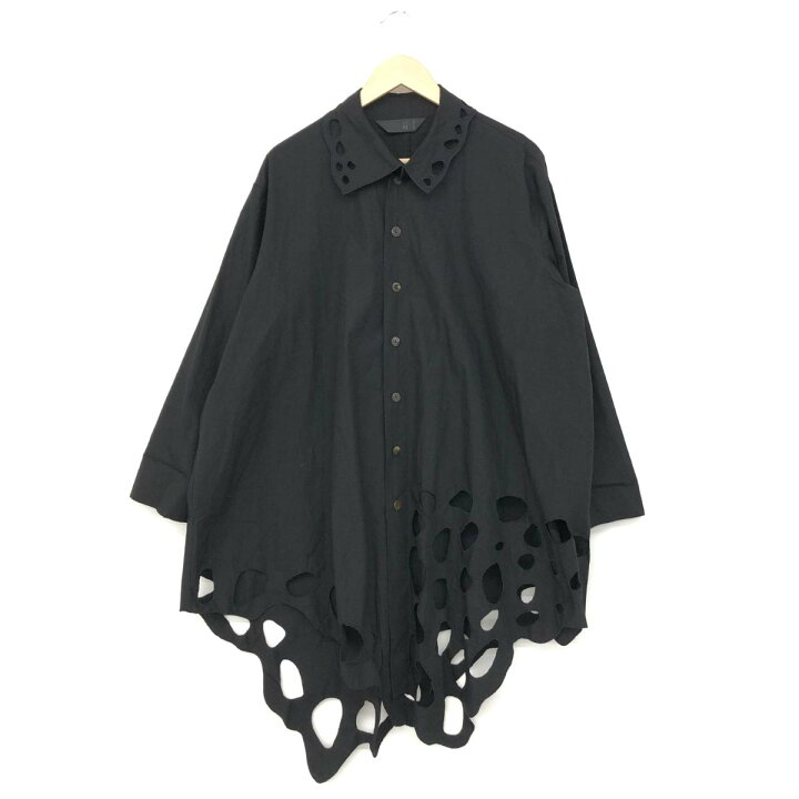 楽天市場】萌 MOYURU モユル 変形デザインシャツ M-Lサイズ ブラック  