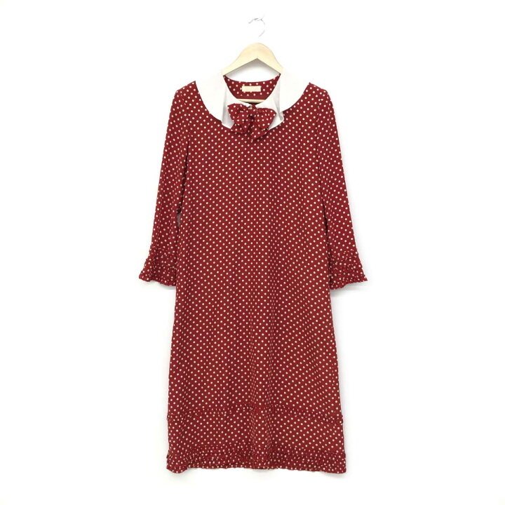 楽天市場】PINK HOUSE ピンクハウス ワンピース レッド ポリエステル  