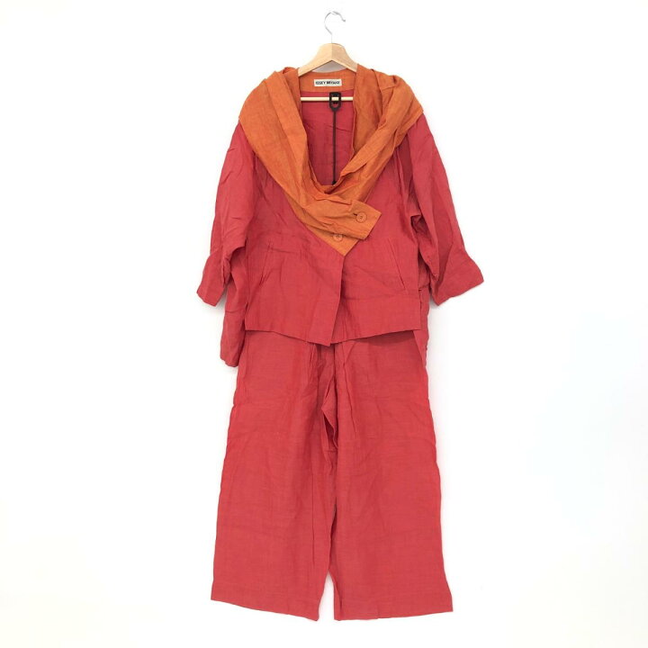 楽天市場】ISSEY MIYAKE イッセイミヤケ セットアップ Mサイズ レッド 