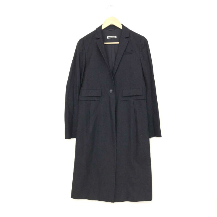 楽天市場】JIL SANDER ジルサンダー チェスターコート 良好 サイズ34  