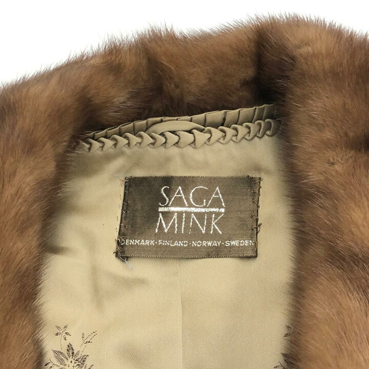 楽天市場】SAGA MINK ミンク ミンク毛皮コート サガミンク 11 ブラウン  