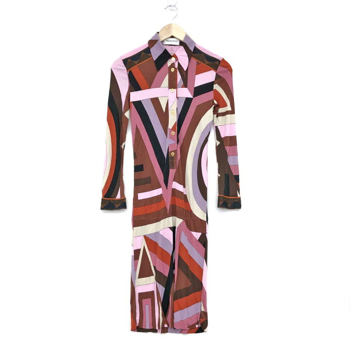 楽天市場】EMILIO PUCCI エミリオプッチ シャツワンピース サイズI40  