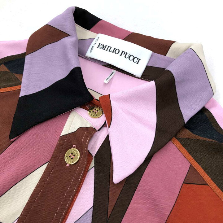 楽天市場】EMILIO PUCCI エミリオプッチ シャツワンピース サイズI40 