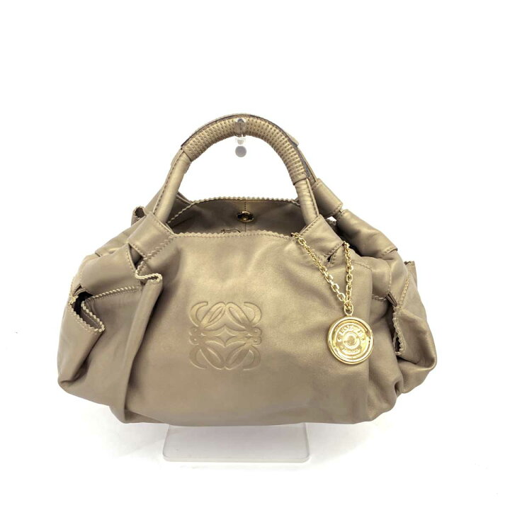 楽天市場】LOEWE ロエベ ハンドバッグ 良好 ゴールドカラー ナッパ  