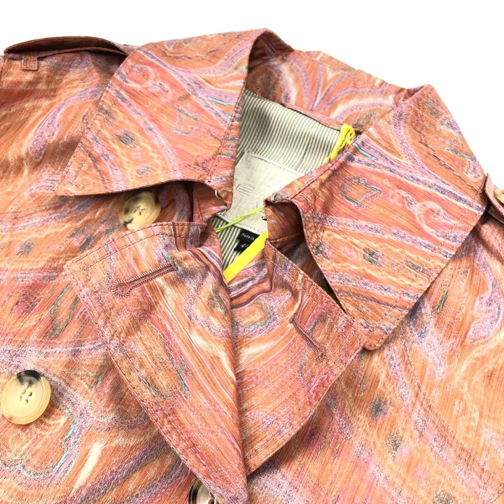 楽天市場】ETRO エトロ トレンチコート 美品 サイズ42 マルチカラー  