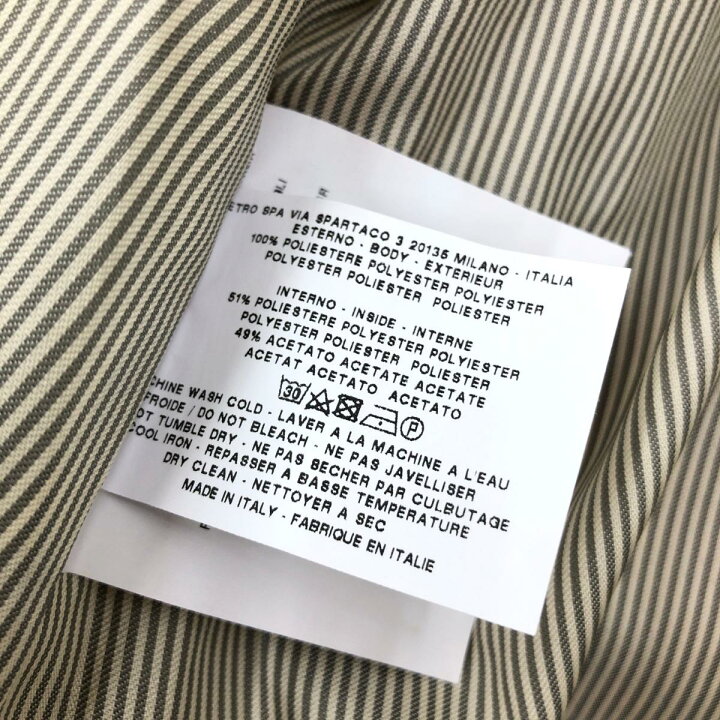 楽天市場】ETRO エトロ トレンチコート 美品 サイズ42 マルチカラー  