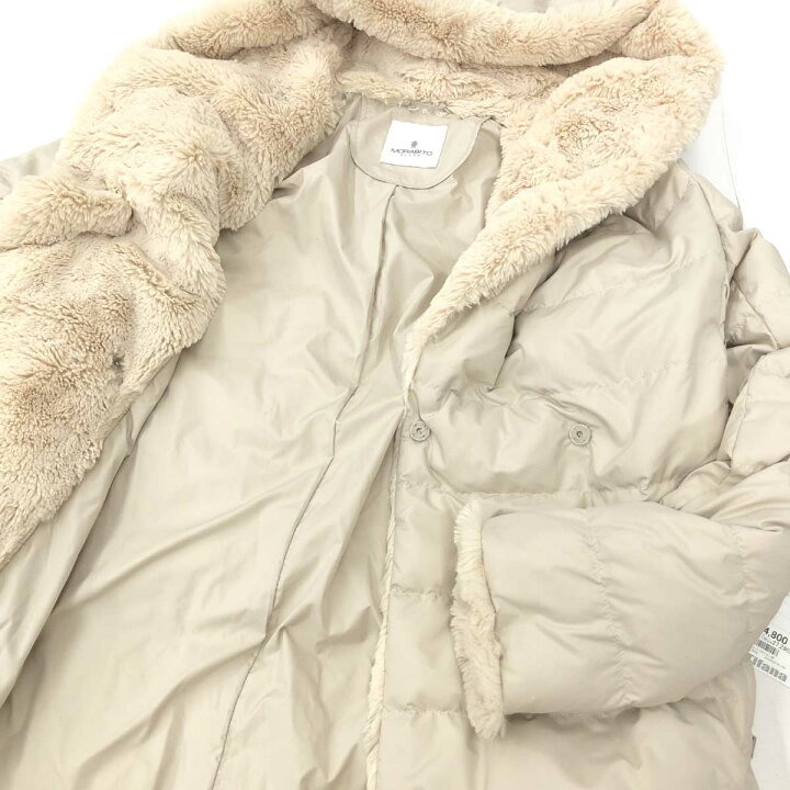 楽天市場】MORABITO モラビト ダウンコート サイズ40 ベージュ ダウン 