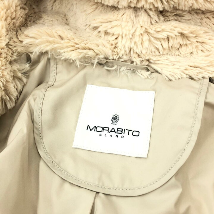 楽天市場】MORABITO モラビト ダウンコート サイズ40 ベージュ ダウン 