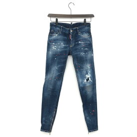 Dsquared2 ディースクエアード medium waist skinny jean デニムパンツ 美品 36 ブルー レディース 21SS ボトムス 【中古】