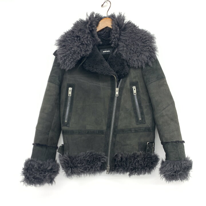 楽天市場】DIESEL ディーゼル ムートンライダースジャケット 良好 XS  