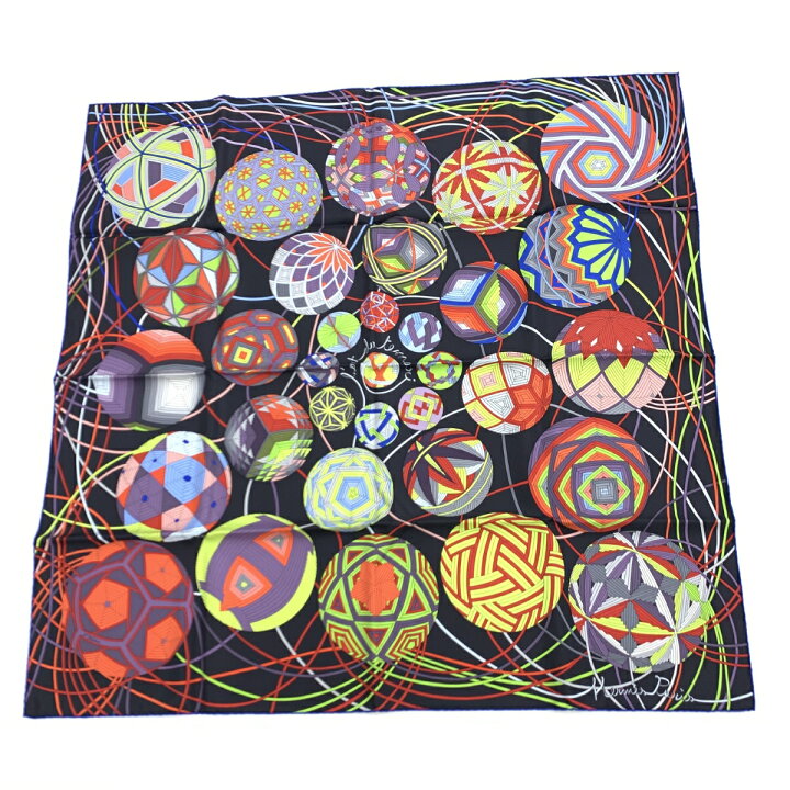 楽天市場】HERMES エルメス カレ90 Art Du Temari スカーフ 良好 