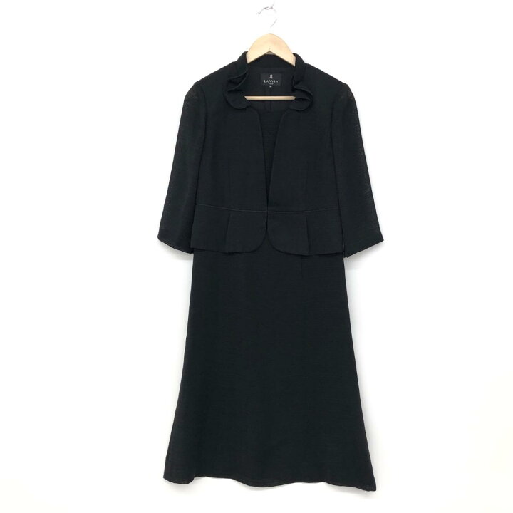 楽天市場】LANVIN ランバンノワール 七分袖ワンピース 良好 38  