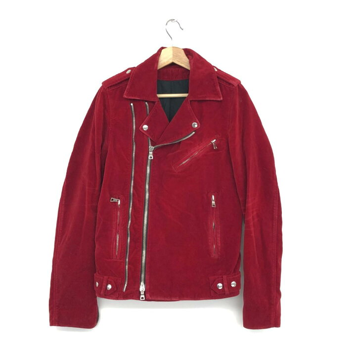 楽天市場】BALMAIN HOMME バルマンオム ベロアライダースジャケット XS 