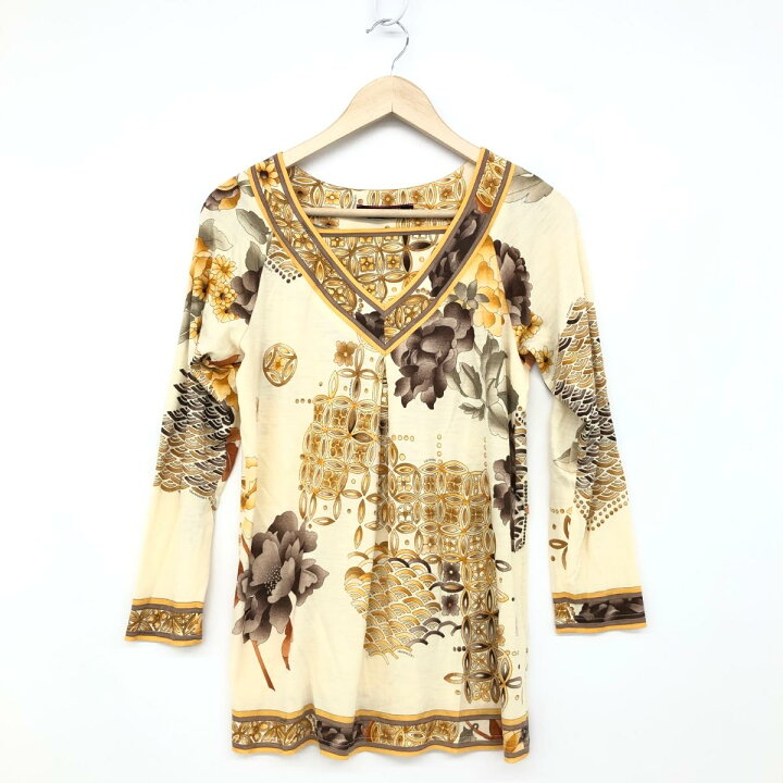 楽天市場】LEONARD レオナール 長袖カットソー 良好 サイズM ベージュ  