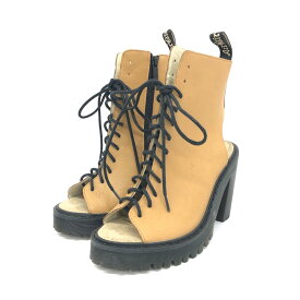 Dr.Martens ドクターマーチン ブーツ 美品 UK3 ベージュ レザー カルメリータ レディース 靴 シューズ ブーティー boots 【中古】