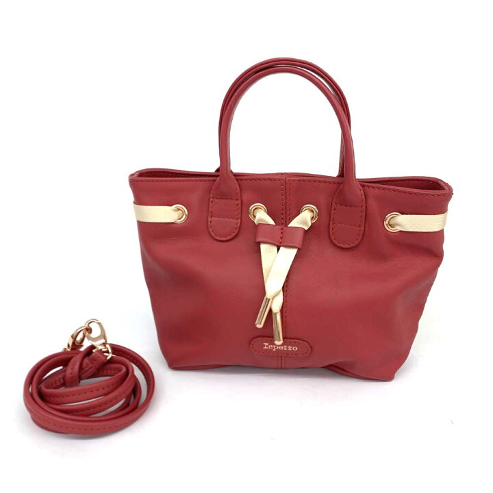 楽天市場】repetto レペット 2WAYバッグ レッド レザー レディース  