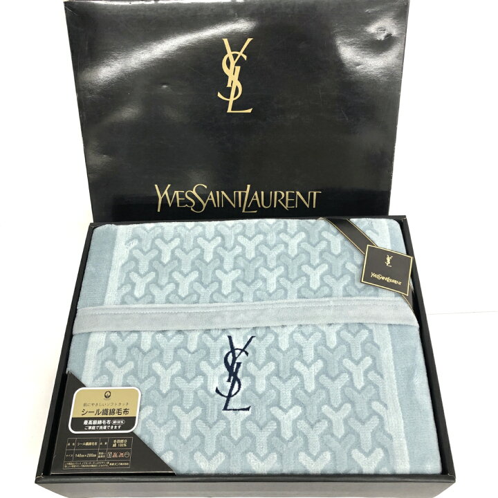 楽天市場】YvesSaintLaurent(YSL) イヴサンローラン シール織綿毛布 箱 